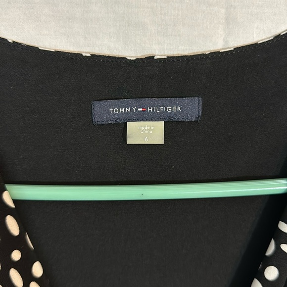 Tommy Hilfiger Sleeveless Black/White Polka Dot Dress - Picture 3 of 8